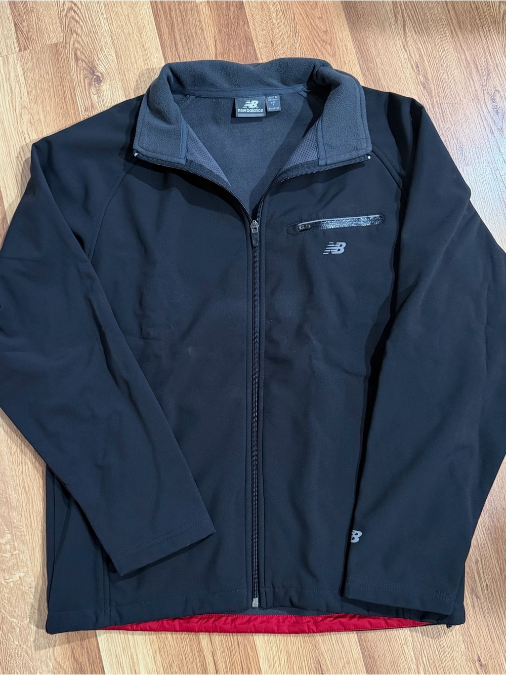 New Balance Men's Black Full-Zip Performance Jacket